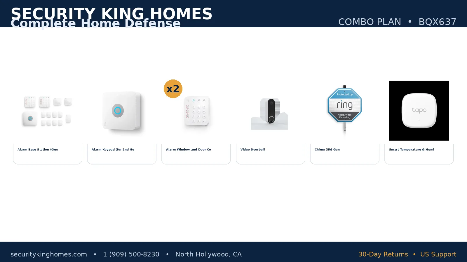 Complete Home Defense combo plan — devices included