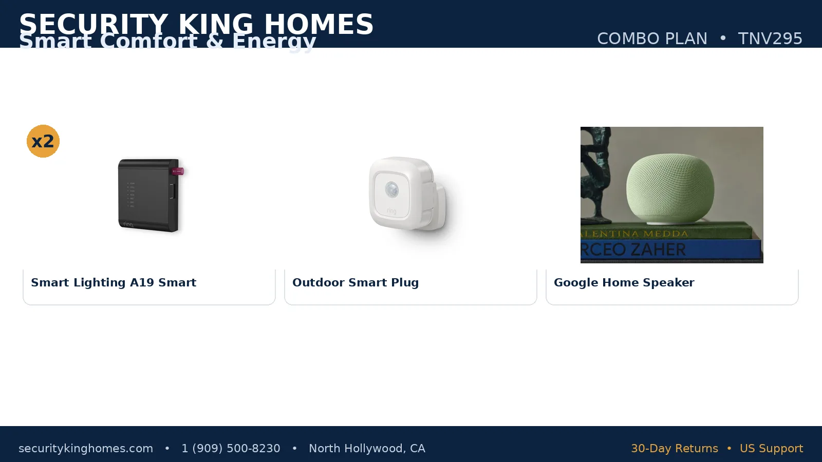 Smart Comfort & Energy combo plan — devices included
