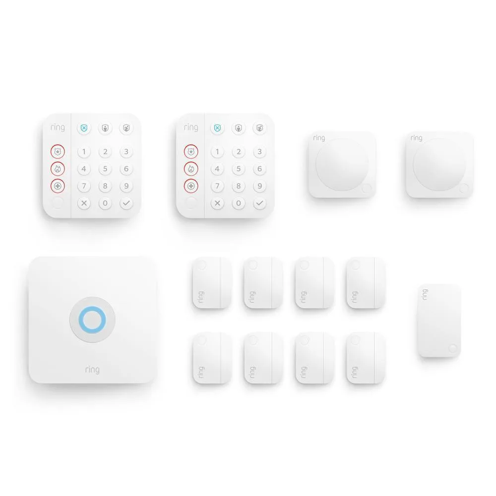 Ring Retrofit Kit with 5-Piece Alarm Bundle (for 2nd Generation) – smart home security device