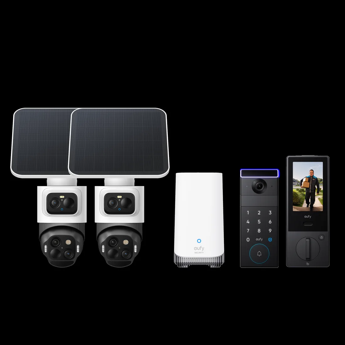 eufy eufyCam S4 2-Cam Kit + eufy FamiLock S3 Max – smart home security device