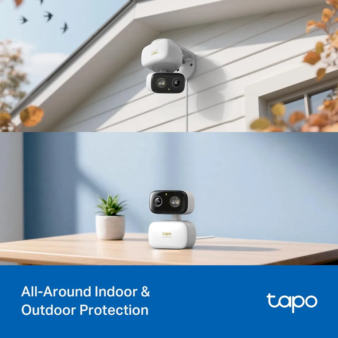 Tapo 3K Pan/Tilt Indoor/Outdoor Security Camera, Tapo C236 HybridCam 360 2-Pack – alternate view