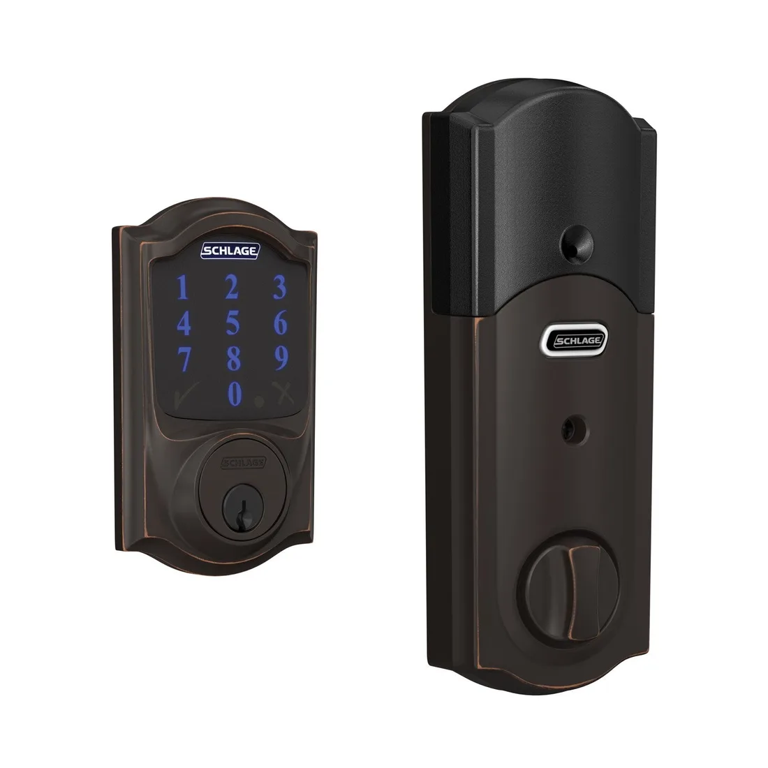 Ring Schlage Connect Smart Deadbolt, Z-Wave Plus Enabled (for Works with Ring Alarm Security System) – alternate view