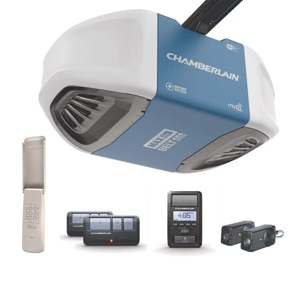 Ring Chamberlain® Ultra-quiet belt drive Wi-Fi® Garage Door Opener (for Works with Ring) – alternate view
