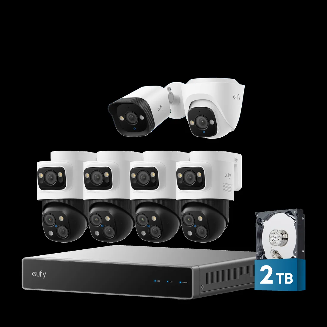 eufy eufy PoE NVR Security System S4 Max+Turret Camera E41+ Bullet Camera E40 – smart home security device