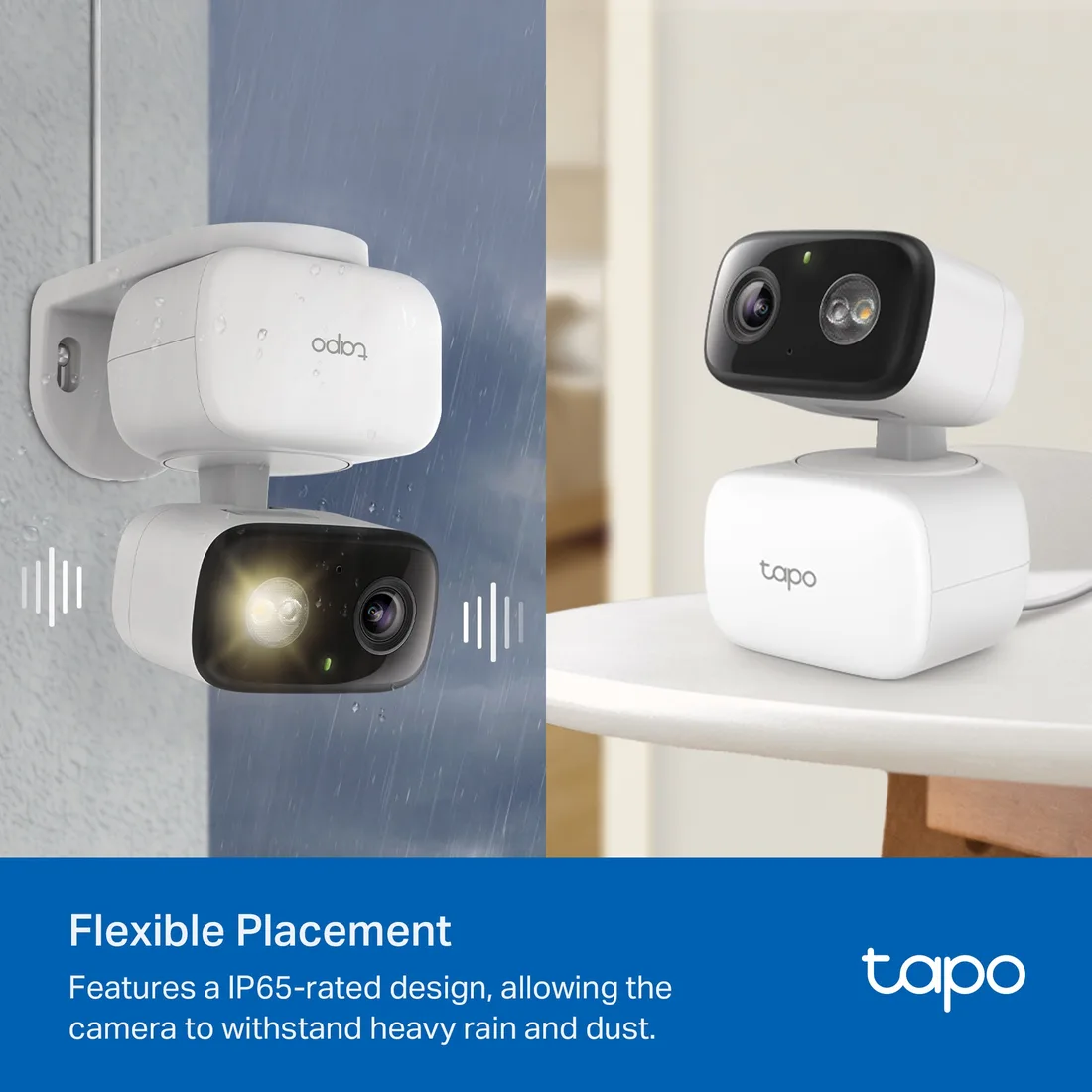 Tapo 1080P Pan/Tilt Indoor/Outdoor Security Camera, Tapo C206 HybridCam 360 2-Pack – alternate view