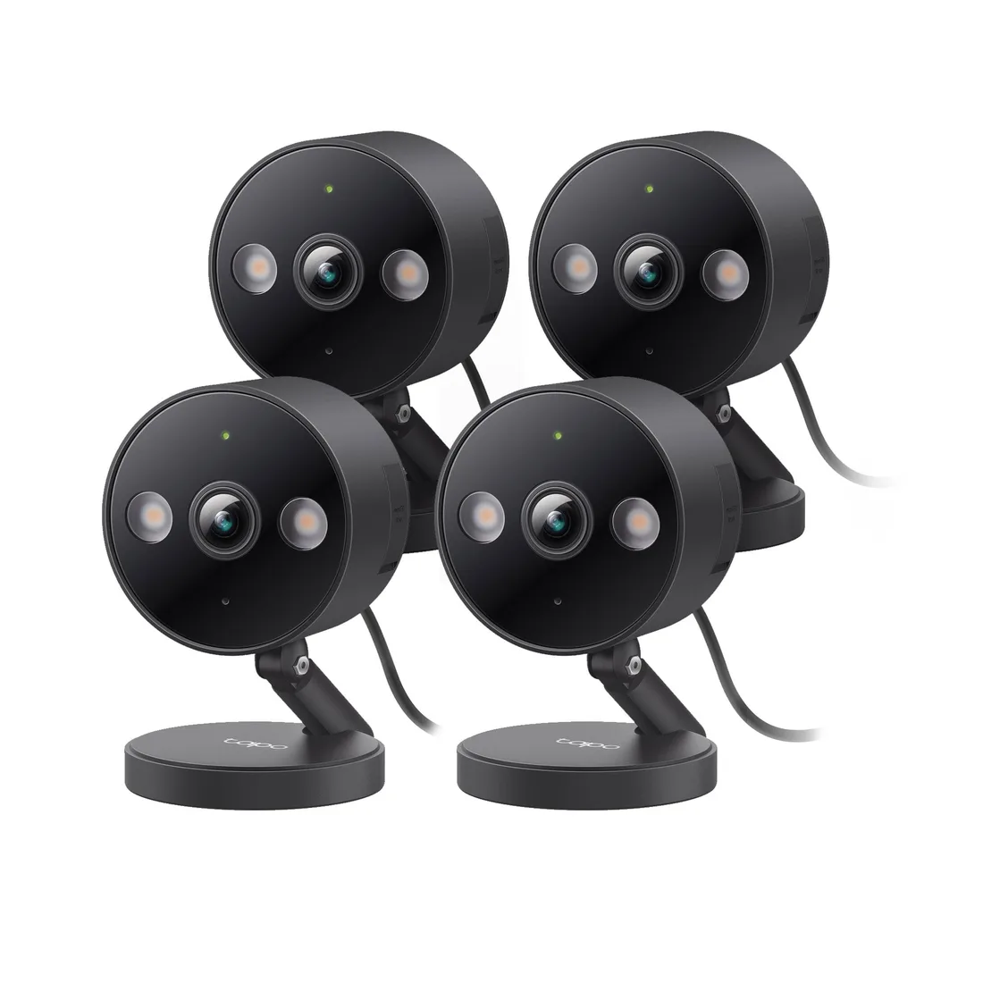 Tapo 4-Pack 2K QHD Indoor/Outdoor Security Camera Black Tapo C121 – smart home security device