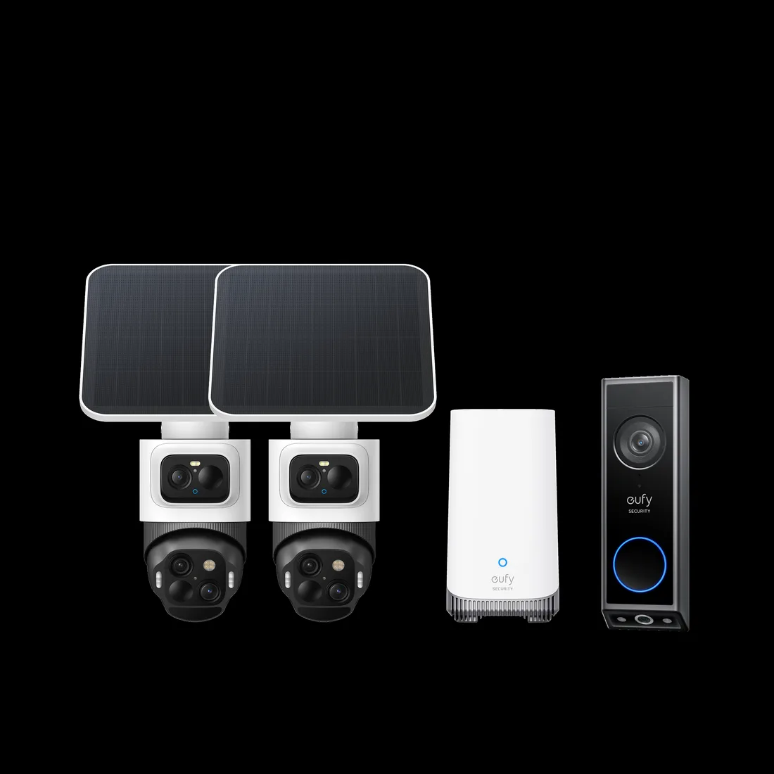 eufy eufyCam S4 2-Cam Kit + Video Doorbell E340 – smart home security device