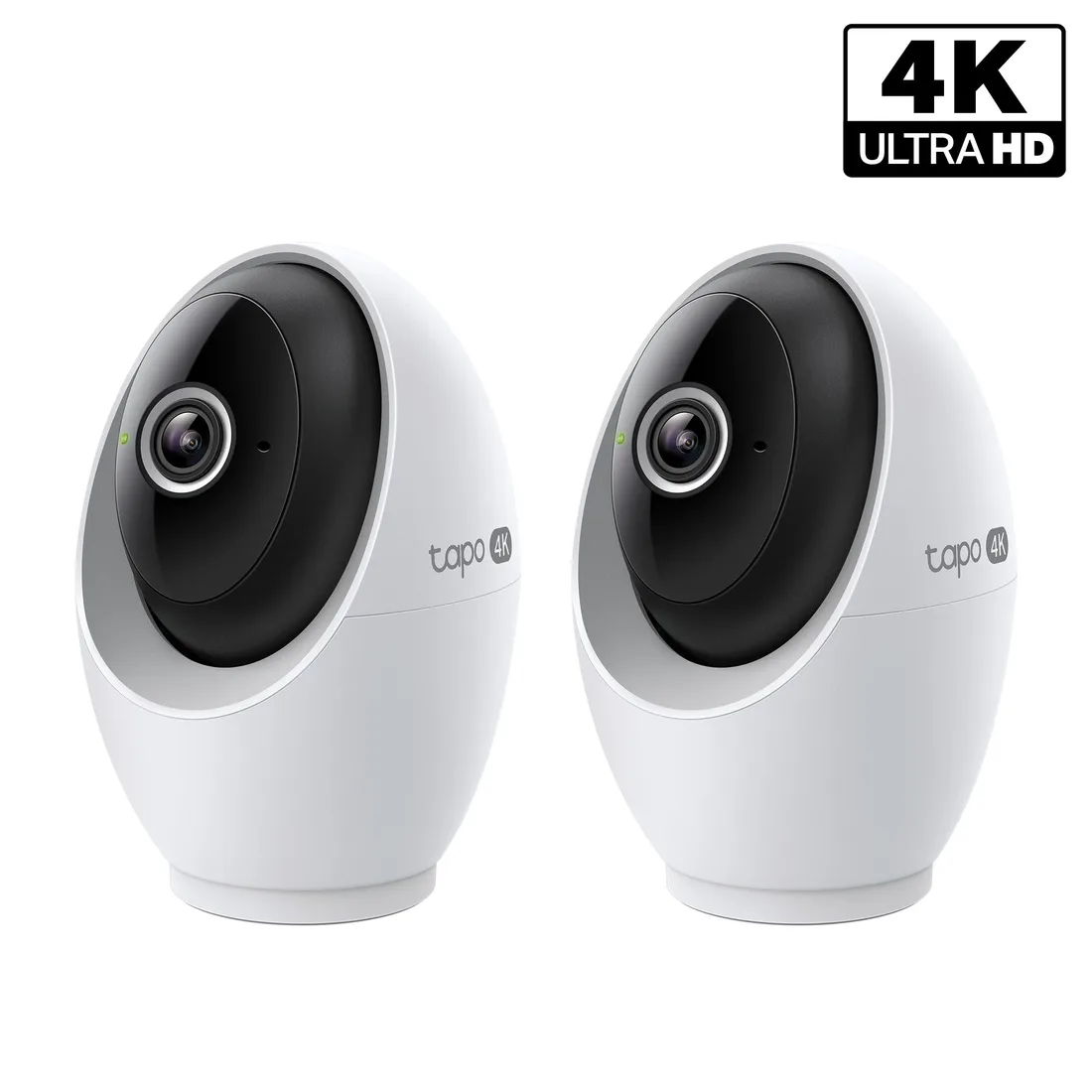 Tapo 4K Ultra HD Pan/Tilt Dual-Band WiFi Indoor Security Camera, Tapo C260 RoomCam 2-Pack – smart home security device