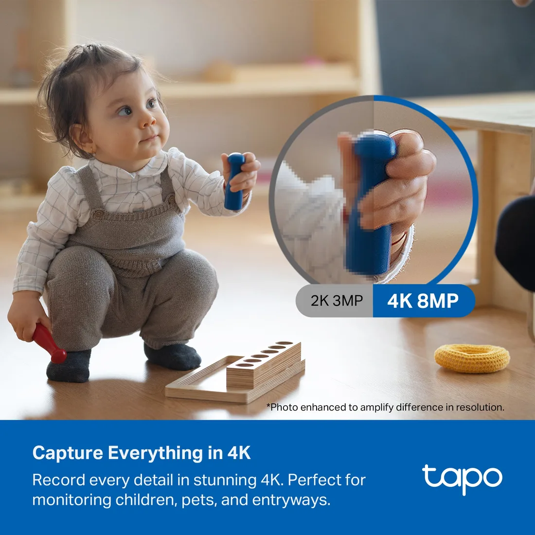 Tapo 4K Ultra HD Pan/Tilt Dual-Band WiFi Indoor Security Camera, Tapo C260 RoomCam 2-Pack – alternate view