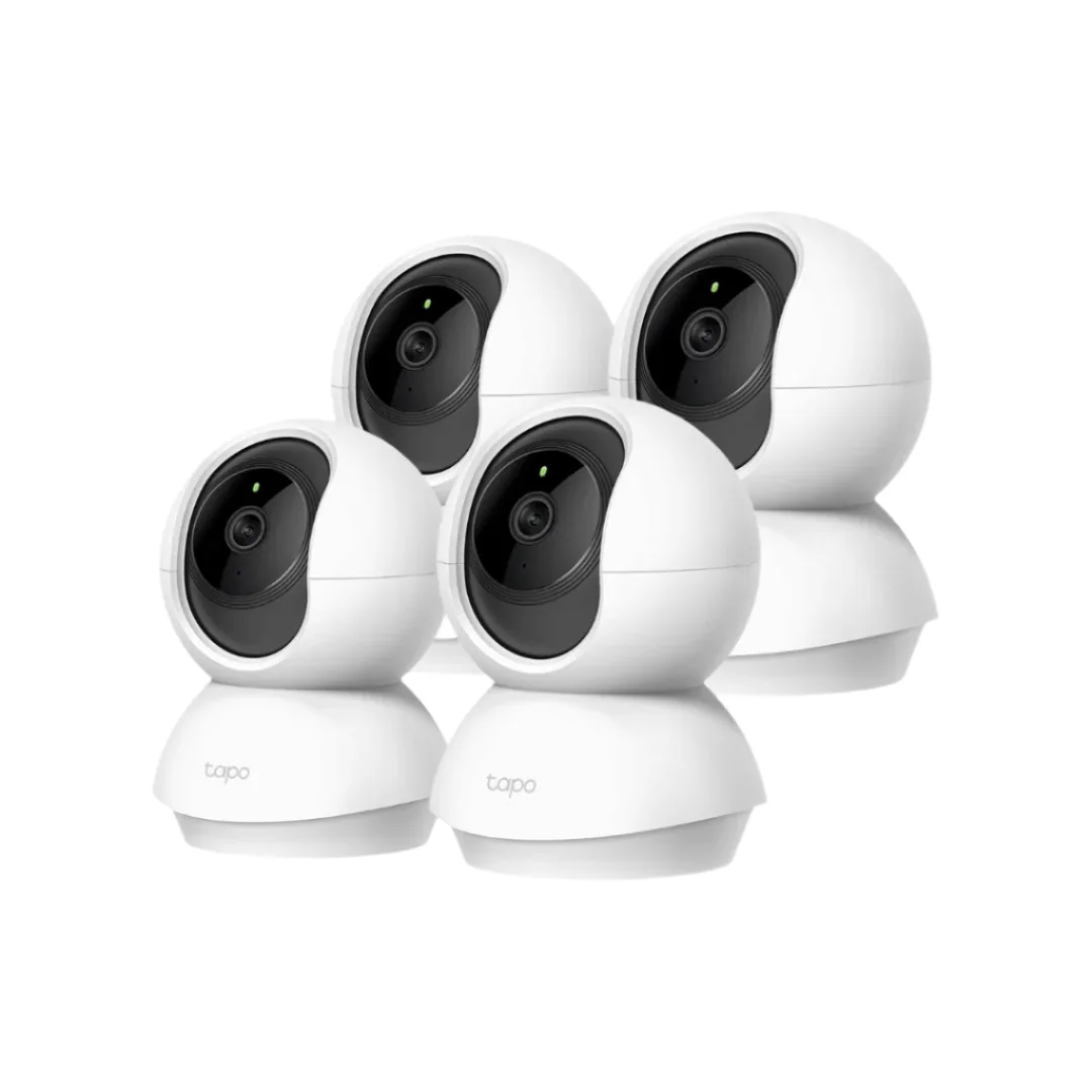 Tapo Multi-Room Security Bundle – 2K Pan/Tilt Cameras 4 Pack – smart home security device