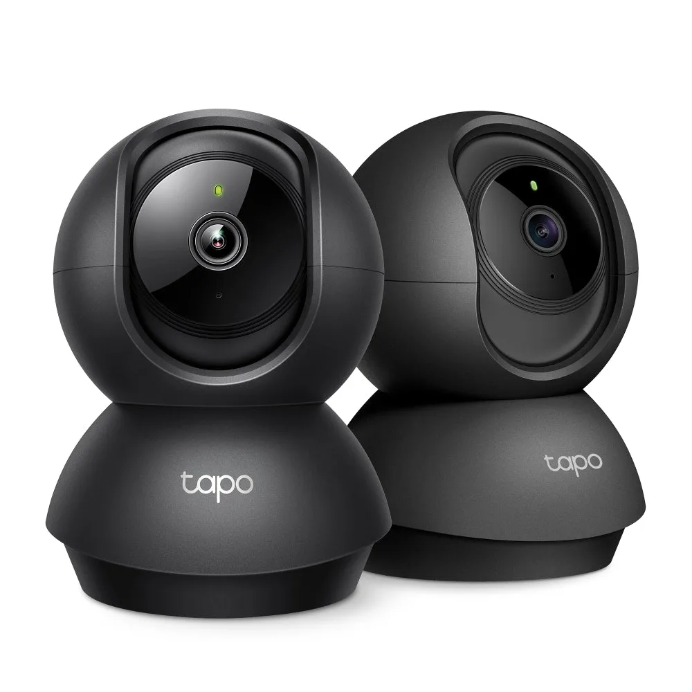 Tapo Pan/Tilt 2K Indoor Camera Black, Tapo C211(2-Pack) – smart home security device