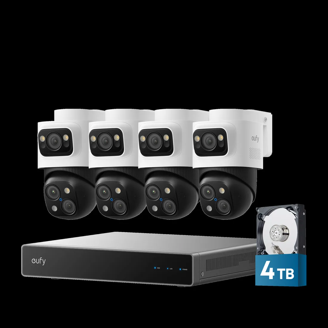 eufy eufy 4K NVR Security Camera System S4 Max, 4 TB HDD – smart home security device