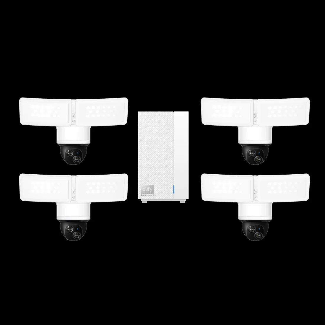 eufy eufy Floodlight Camera E340 (4-Cam Kit) + eufy HomeBase™ Professional S1 – smart home security device