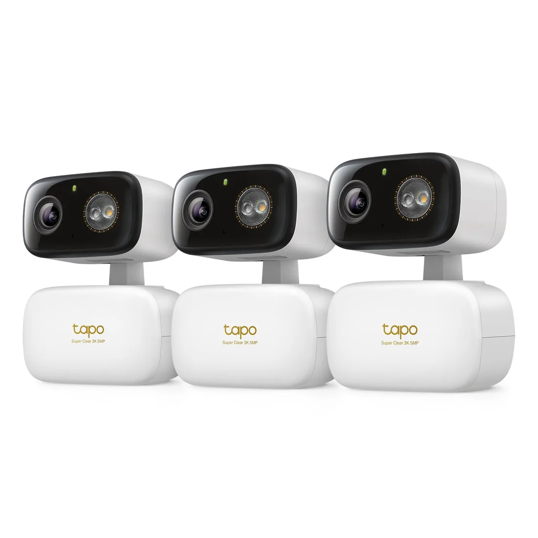 Tapo 3K Pan/Tilt Indoor/Outdoor Security Camera, Tapo C236 HybridCam 360 3-Pack – smart home security device
