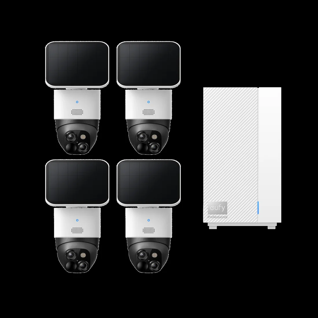 eufy eufy SoloCam S340 (4-Cam Kit) + eufy HomeBase™ Professional S1 – smart home security device