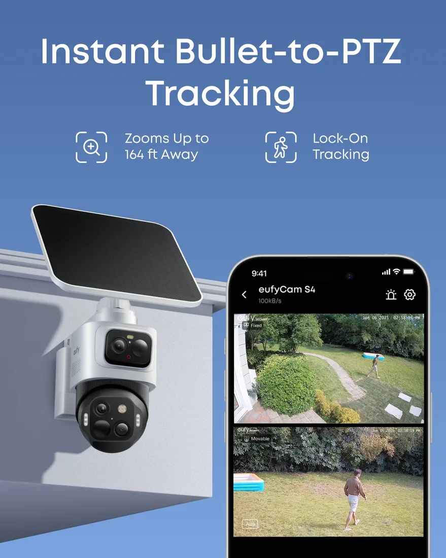 eufy eufyCam S4 +Smart Display E10 + eufy FamiLock S3 Max – alternate view