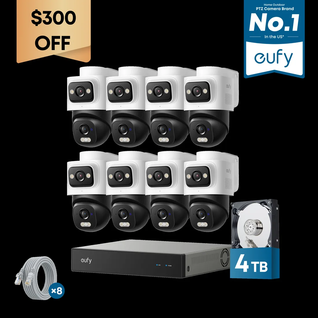 eufy eufy Security NVR System E50-8-Cam Kit 4TB – alternate view