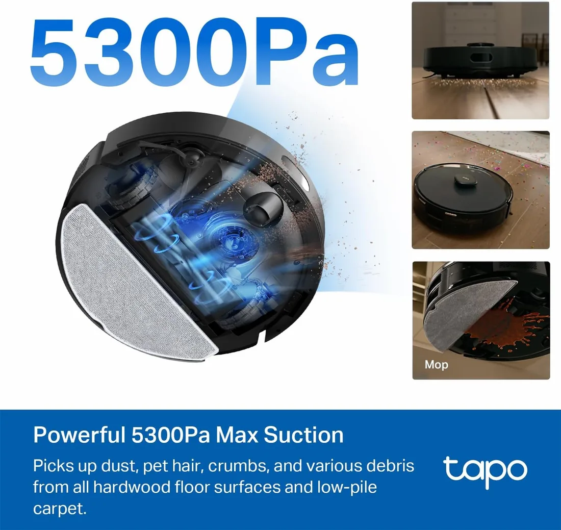 Tapo MagSlim LiDAR Robot Vacuum & Mop, Tapo RV20 MAX – alternate view