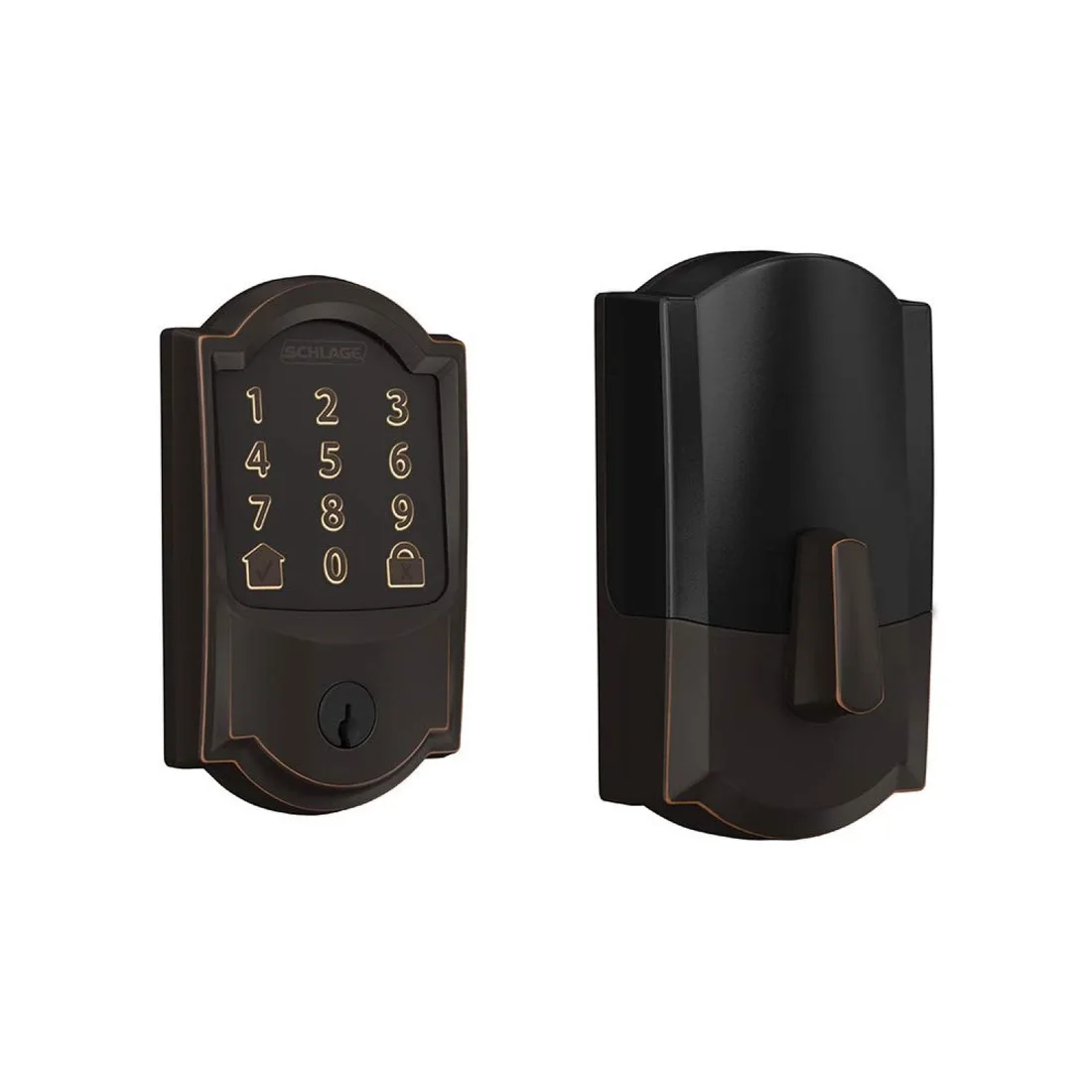 Ring Schlage Encode Smart WiFi Deadbolt with Camelot Trim (for Works with Ring Video Doorbells and Cameras) – alternate view
