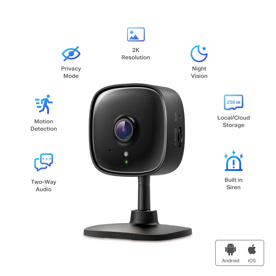 Tapo 4-Pack 2K Indoor Security Camera Black Tapo C111 P4 – alternate view