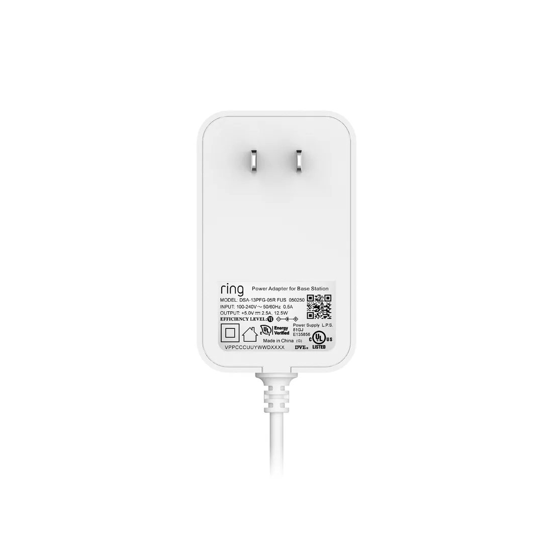 Ring Base Station Power Adapter (for Alarm Base Station (Gen 2)) – alternate view