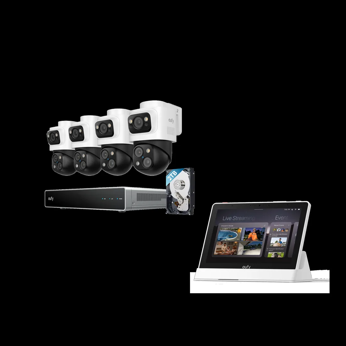 eufy eufy Smart Display E10 + eufy PoE NVR Security System S4 Max – smart home security device