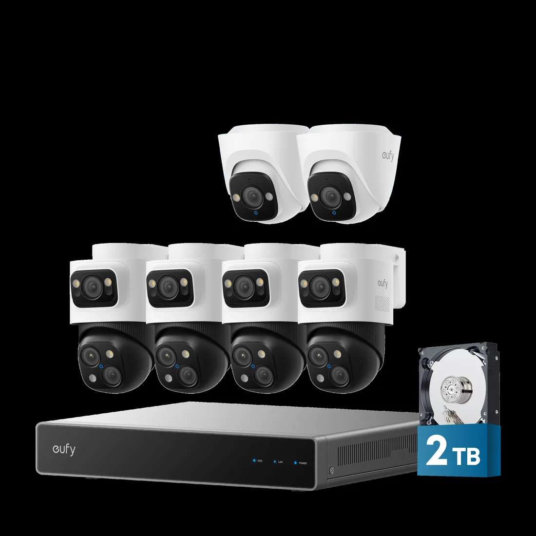 eufy eufy PoE NVR Security System S4 Max + 2 Turret Cameras – smart home security device