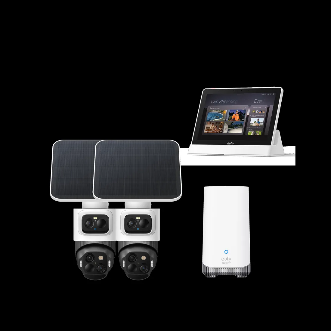 eufy eufyCam S4 2-Cam Kit + eufy Smart Display E10 – smart home security device