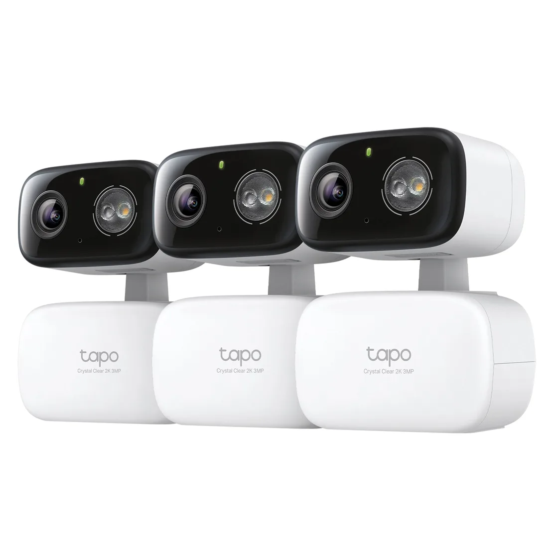 Tapo 2K Pan/Tilt Indoor/Outdoor Security Camera, Tapo C216 HybridCam 360 3-Pack – smart home security device